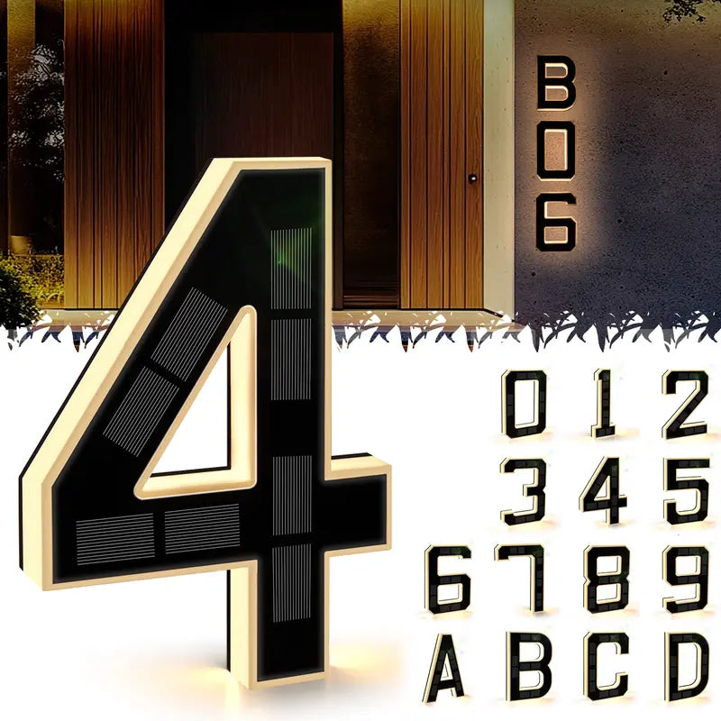 LumoHaus™ Solar House Number Lights - Never Miss a Delivery Again