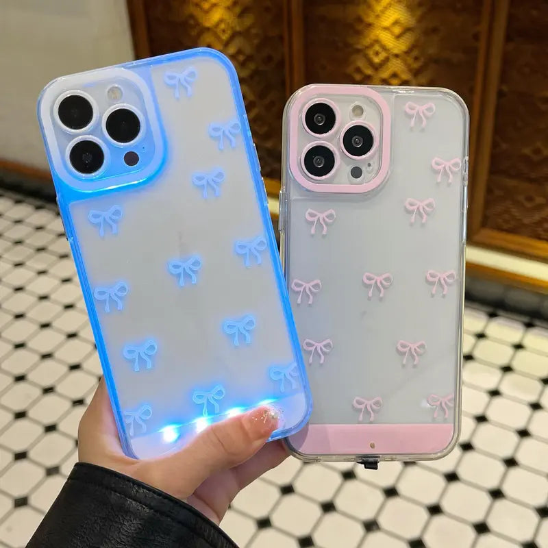 GlowBow™ Sound-Activated LED Case - Lights Up to Calls & Music | Cute, Fun & Protective
