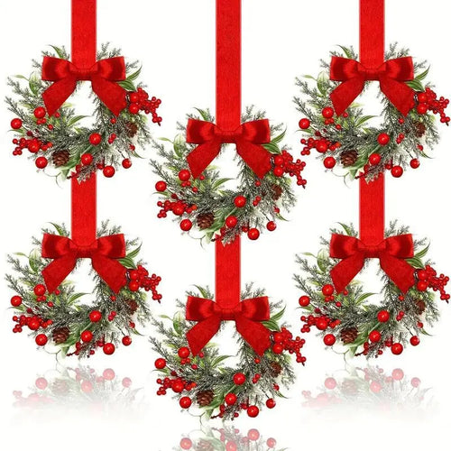 BerryBows™ Christmas Wreath Set - Instantly Transforms Your Home with Festive Charm