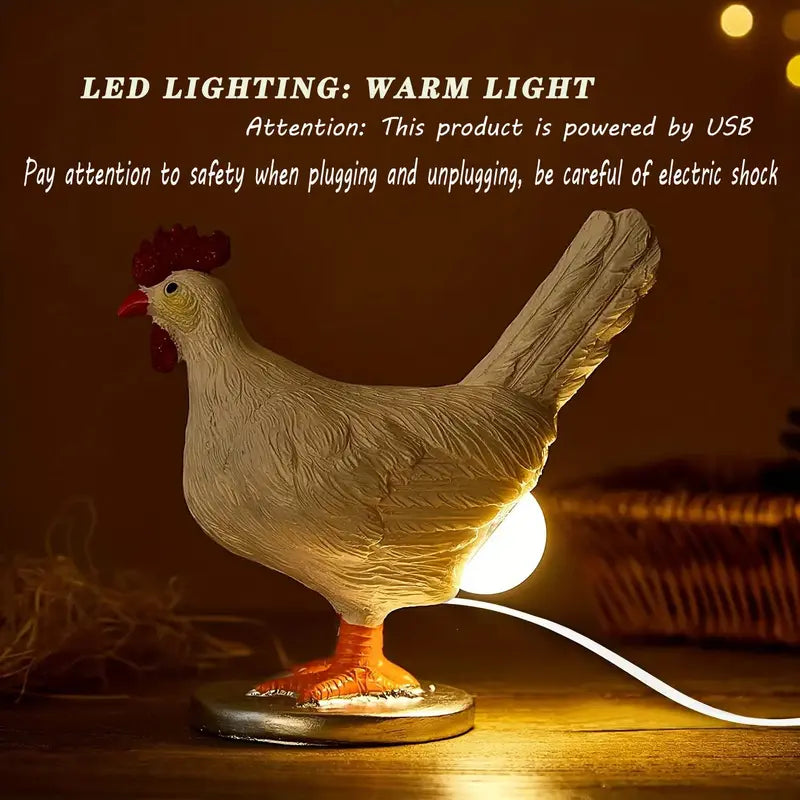 EggLit™ Chicken Lamp - Cute Desk Light That Instantly Adds Humor & Cozy Vibes