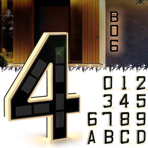 LumoHaus™ Solar House Number Lights - Never Miss a Delivery Again