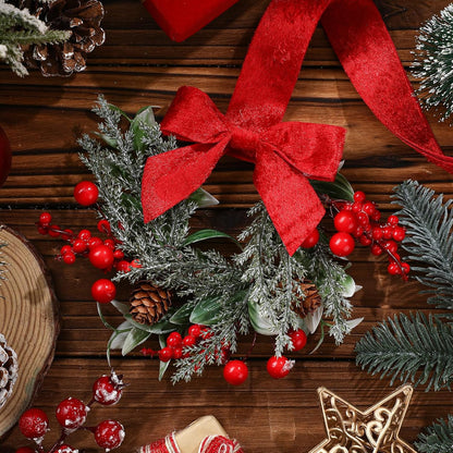 BerryBows™ Christmas Wreath Set - Instantly Transforms Your Home with Festive Charm