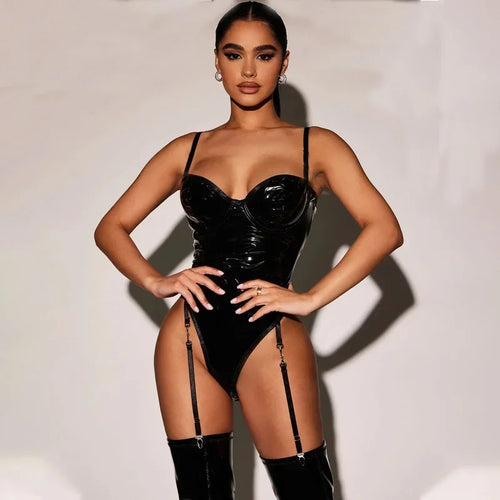 Selene Vinyl Bodysuit