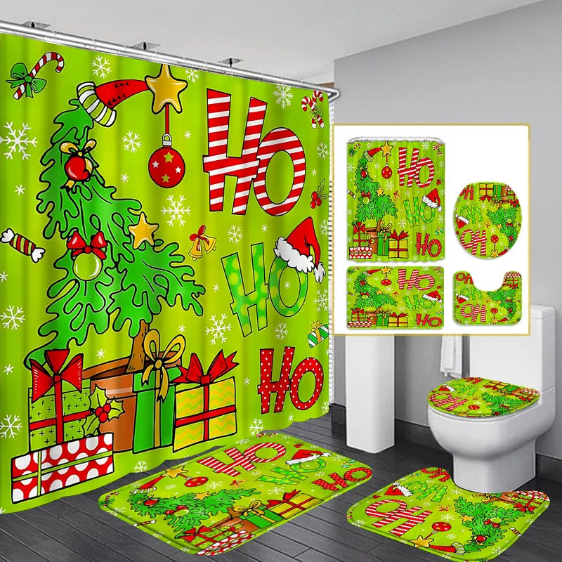 GrinchyBath™ Christmas Bathroom Makeover Set - Instantly Transforms Your Bathroom Into Holiday Fun